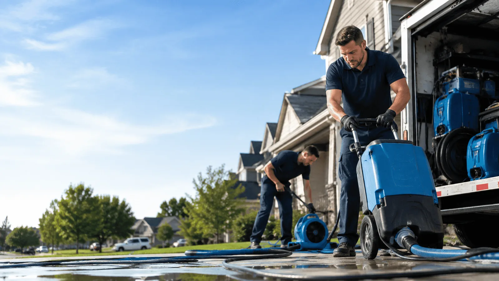 Dehumidification being performed in Woodland, NC